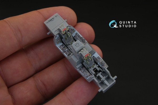 Quinta Studio QD72025 F-14A 3D-Printed &amp; coloured Interior on decal paper (for GWH kit) 1/72