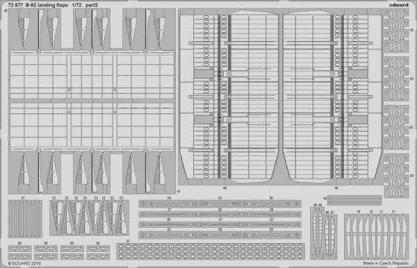 Eduard 72677 B-52 landing flaps 1/72 MODELCOLLECT