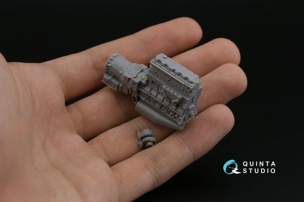 Quinta Studio QDS-43001 KAMAZ-43509 3D-Printed coloured Interior on decal paper (Zvezda) (Small version) 1/43