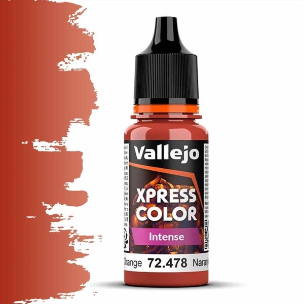 Vallejo 72478 Xpress Color - Intense Phoenix Orange Acrylic 18ml
