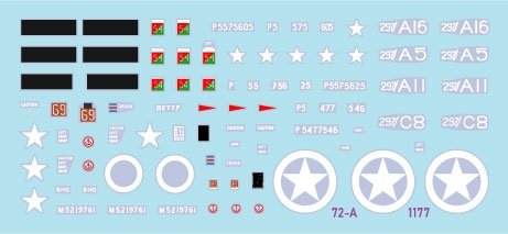 Star Decals 72-A1177 D-Day DUKW + SEEP. British Amphibians # 2. 297 Coy (GT) RASC and Beach Group. 1/72