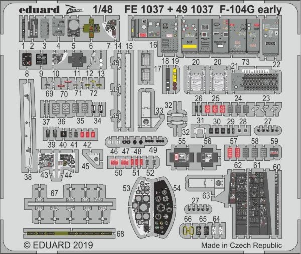 Eduard FE1037 F-104G early 1/48 KINETIC MODEL