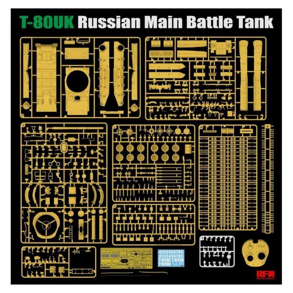 Rye Field Model 5115 Russian T-80UK Main Battle tank 1/35