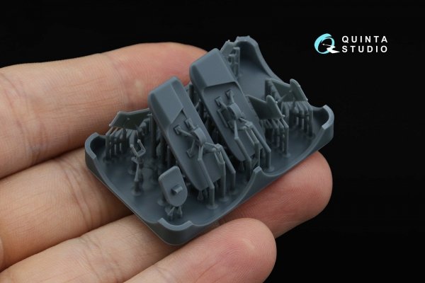 Quinta Studio QT72014 Yak-1 Ski landing gear (Zvezda) 1/72