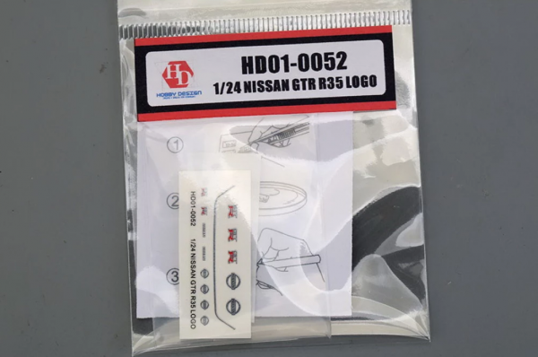 Hobby Design HD01-0052 Nissan R35 Metal Logo 1/24