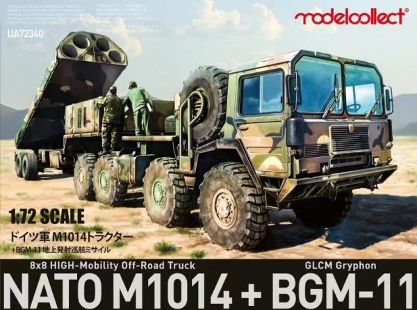 Modelcollect UA72340 Nato M1014 MAN Tractor &amp; BGM-109G Ground Launched Cruise Missile 1/72