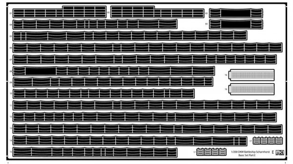 MK1 Design MD-20025 DKM Battleship SCHARNHORST VALUE PACK for Trumpeter 1/200