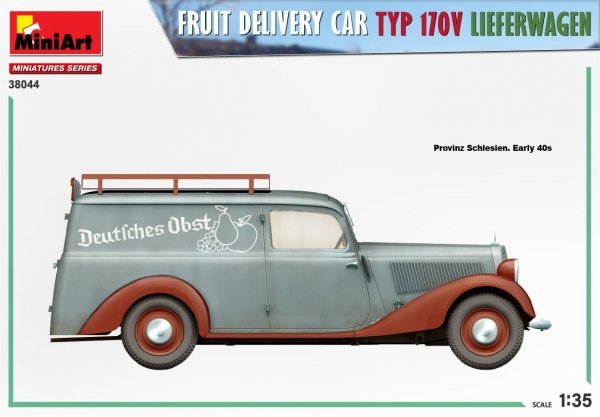 MiniArt 38044 FRUIT DELIVERY VAN TYP 170V LIEFERWAGEN 1/35