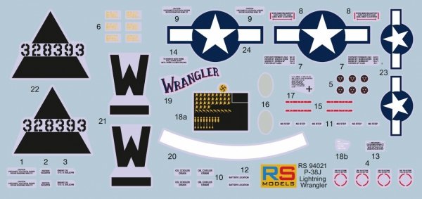RS Models 94031 Lockheed P-38 J-15 - LO Wrangler (D-Day Edition) 1/72