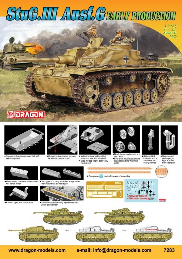 Dragon 7283 StuG.III Ausf.G Early Production (1:35)