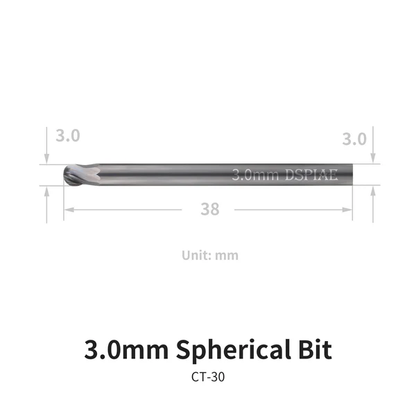 DSPIAE CT-30 Chamfering Tool Spherical Bit 3,0 mm