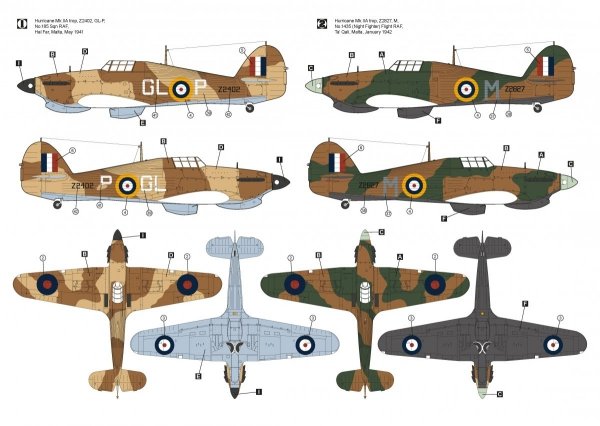 Hobby 2000 48016 Hawker Hurricane Mk.IIA Trop 1/48