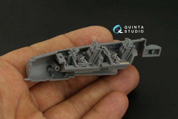 Quinta Studio QD72039 F-15E 3D-Printed &amp; coloured Interior on decal paper (Academy) 1/72