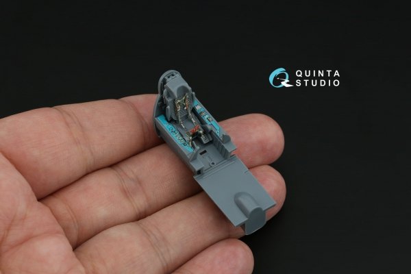 Quinta Studio QD+72239 MiG-21bis early 3D-Printed &amp; coloured Interior on decal paper ( Eduard )( with 3D-printed resin parts ) 1/72