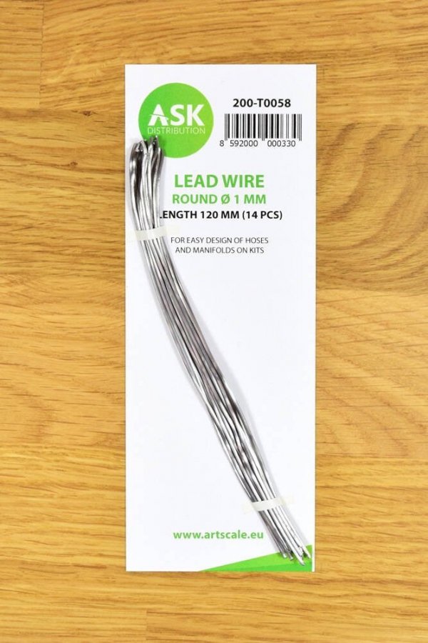 ASK T0058 Lead Wire - Round Ø 1 mm x 120 mm (14 pcs)