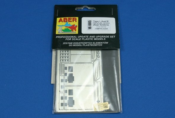 Aber 16005 Rear fenders for Tiger I, Ausf.E - Early version (1:16)