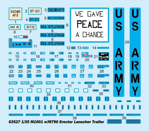 I Love Kit 63527 M1001 W/M790 Erector Lanucher Trailer 1/35
