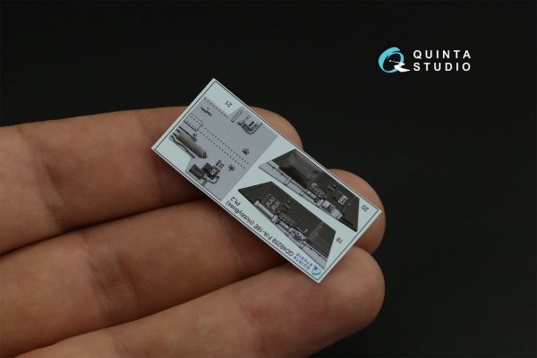 Quinta Studio QD48259 F/A-18E 3D-Printed &amp; coloured Interior on decal paper (HobbyBoss) 1/48