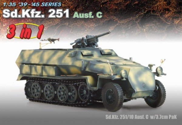 Dragon 6224 Sd.Kfz.251/10 ausf. C 3 w 1 (1:35)