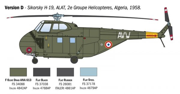 Italeri 1476 HO4S-3 / HAS.7 / H-19 1/72