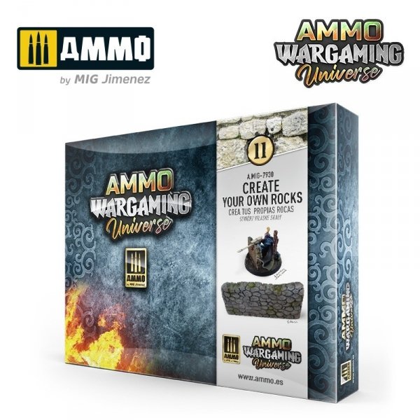 AMMO of Mig Jimenez 7930 AMMO WARGAMING UNIVERSE 11 – Create your own Rocks