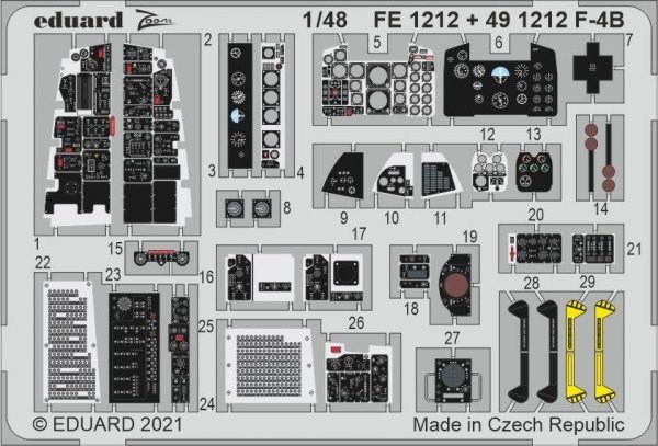 Eduard FE1212 F-4B TAMIYA 1/48