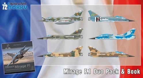 Special Hobby 72414 Mirage F.1 Duo Pack &amp; Book 1/72