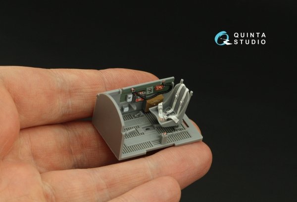 Quinta Studio QD48336 P-47D Thunderbolt Razorback 3D-Printed &amp; coloured Interior on decal paper (Tamiya) 1/48
