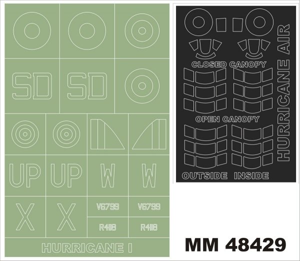 Montex MM48429 HURRICANE I AIRFIX 5127 1/48