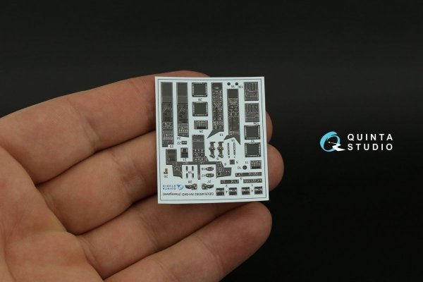 Quinta Studio QD48362 AH-64D 3D-Printed &amp; coloured Interior on decal paper (Hasegawa) 1/48