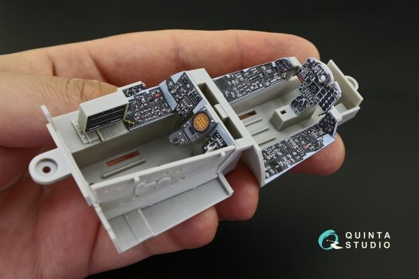 Quinta Studio QD32037 F-4J 3D-Printed &amp; coloured Interior on decal paper (for Tamiya kit) 1/32