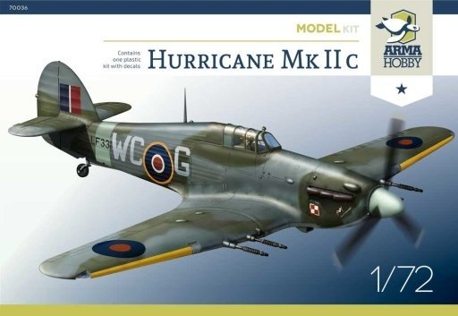 Arma Hobby 70036 Hurricane Mk IIc Model Kit 1/72