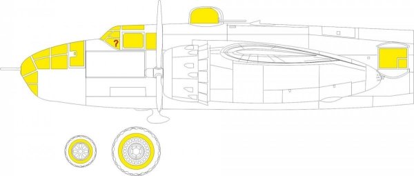 Eduard EX925 B-25J glazed nose HK MODELS 1/48