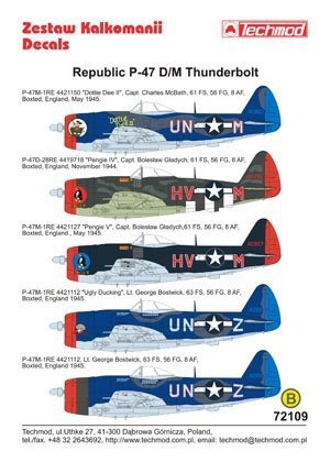 Techmod 72109 - Republic P-47D/M Thunderbolt (1:72)