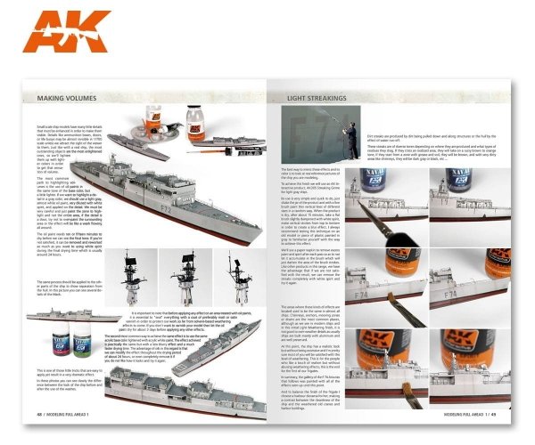 AK Interactive AK098 MODELLING FULL AHEAD 1 / KNOX &amp; BALEARES CLASS EN