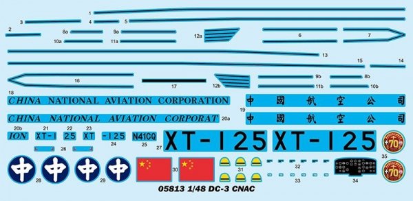 Trumpeter 05813 DC-3 CNAC 1/48