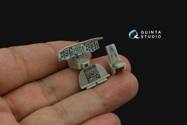 Quinta Studio QD72174 CH-47A 3D-Printed coloured Interior on decal paper (Trumpeter) 1/72