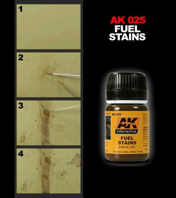 AK Interactive AK025 Fuel Stains 35ml