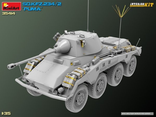 MiniArt 35414 Sd.Kfz. 234/2 PUMA. INTERIOR KIT 1/35
