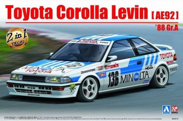 Beemax 24010 Toyota Corolla Levin AE92 1/24