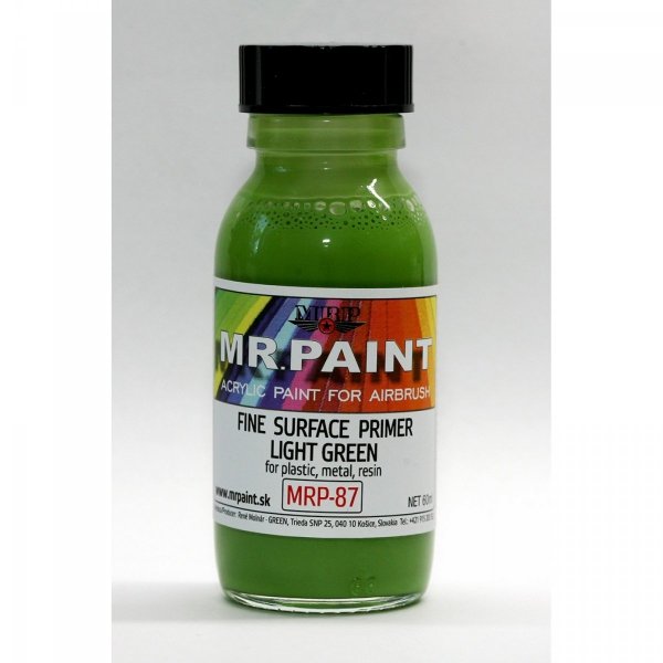 MR. Paint MRP-087 FINE SURFACE PRIMER-LIGHT GREEN 60ml