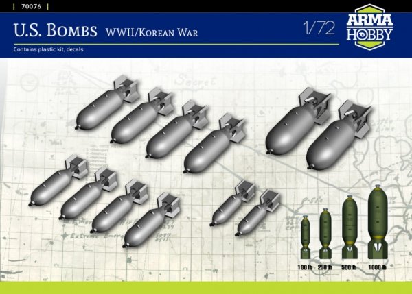 Arma Hobby 70076 U.S. Bombs WWII/Korean War 1/72