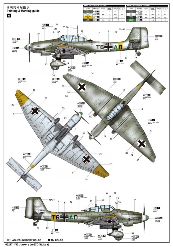 Trumpeter 03217 Junkers Ju-87D Stuka