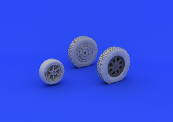 Eduard 632073 P-39 wheels late KITTY HAWK 1/32