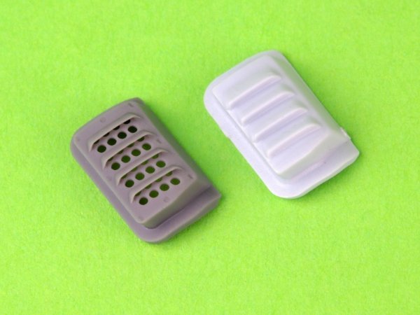 Master AM-48-190 P-51 Mustang - pokrywa wlotu powietrza do gaźnika - typ z żaluzjami dla RAF - wersja A (do modelu Airfix) 1/48