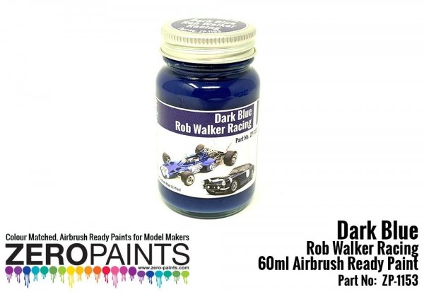 Zero Paints ZP-1153 Rob Walker Racing Dark Blue Paint 60ml