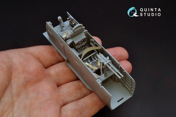 Quinta Studio QD32087 Ju87 D/G 3D-Printed &amp; coloured Interior on decal paper (Trumpeter) 1/32