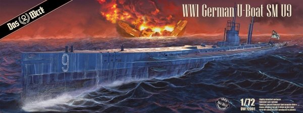 Das Werk DW72001 WWI German U-Boat SM U9 1/72