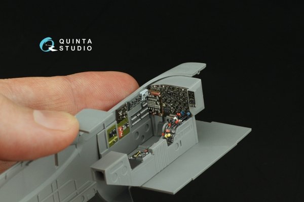 Quinta Studio QD48501 A-26C Invader 3D-Printed &amp; coloured Interior on decal paper (ICM) 1/48