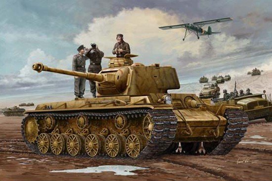 Trumpeter 00366 German Pz.Kpfm KV-1 756(r) Tank (1:35)